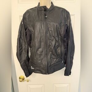 Joe Rocket Women’s Rocket Girl Leopard Leather Motorcycle Jacket - Medium | M